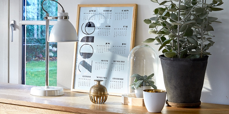 Gratis print selv kalender fra Idémøbler.