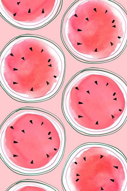 vandmelon illustration pink sommerinsiration indretning butik bolig stue moodboard 2016 mowe design
