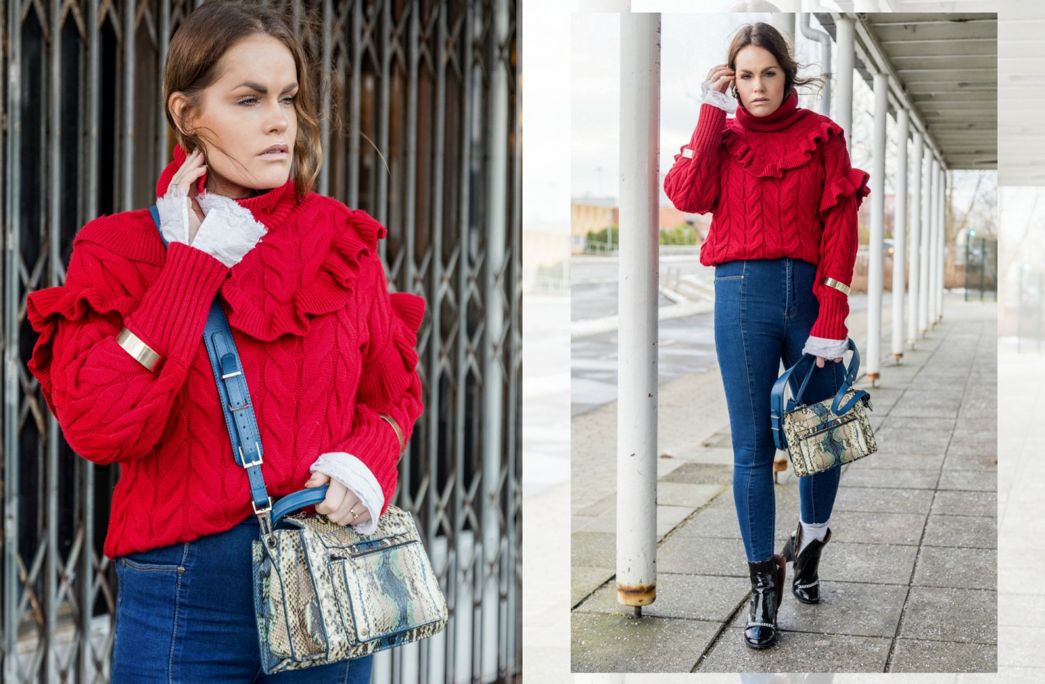 gina tricot - chiara forthi - zadig et voltaire - nadialine von bach - red ruffled knit