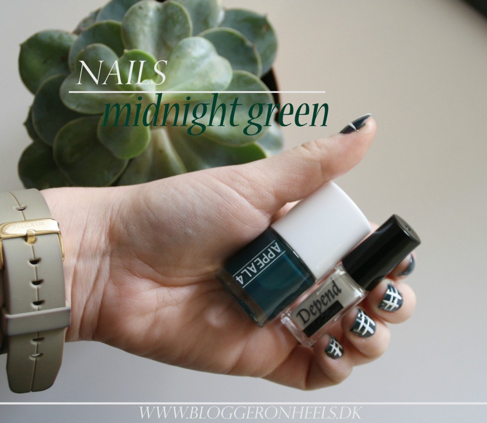 nails - midnight green