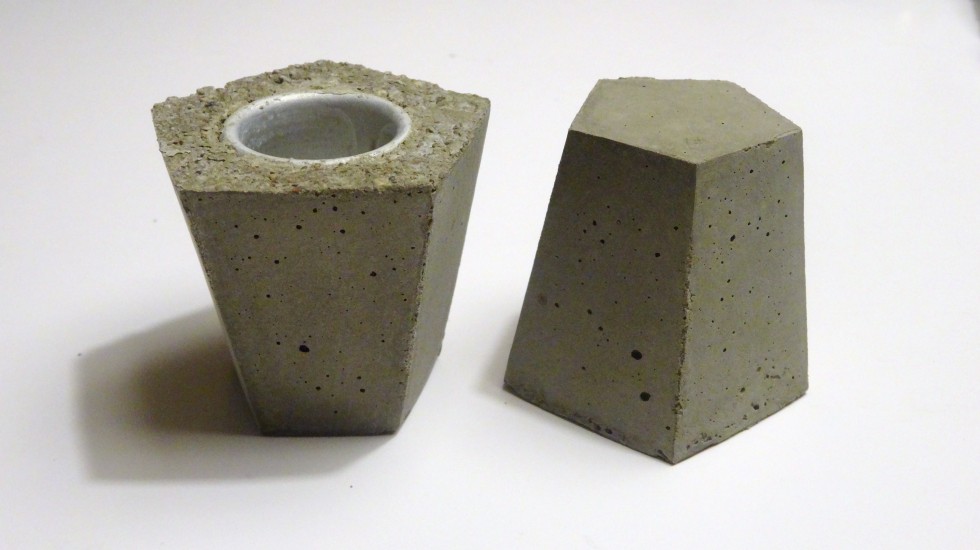 Lysestager støbt i beton | Beton | kreativitet