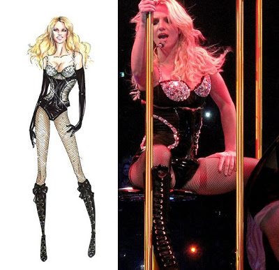Britneys Circus concert tour - outfits