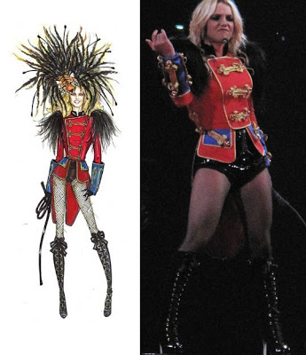 Britneys Circus concert tour - outfits