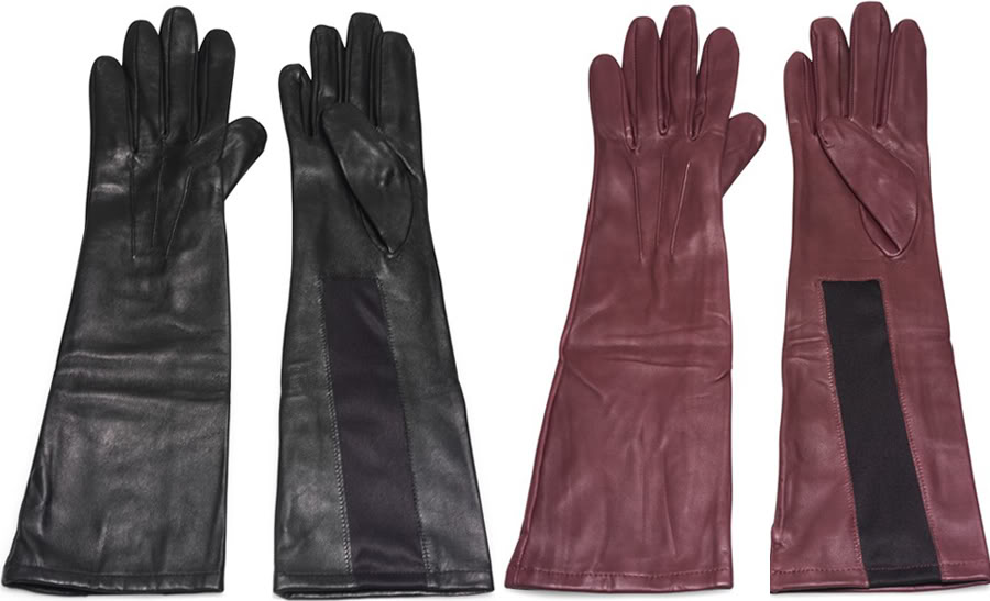 Lange læder handsker