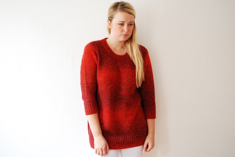 Madewell red sweater
