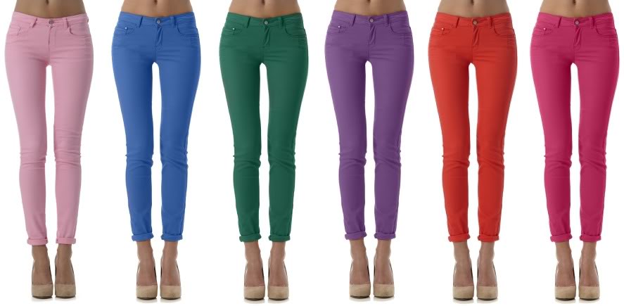 Coloured jeans | GINA TRICOT | Miss Jeanett