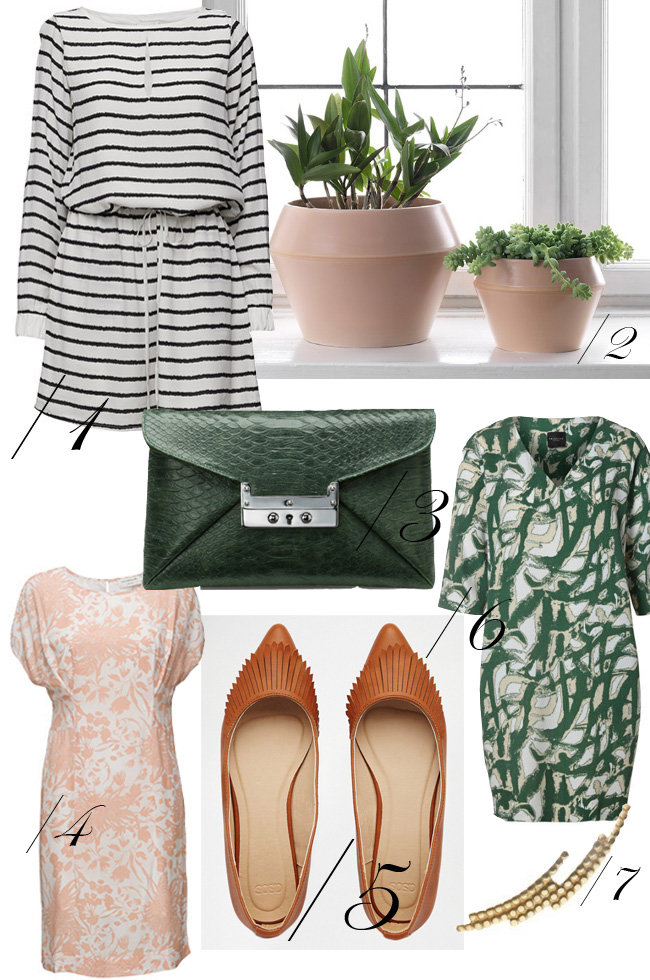 shopping-cravings-juni-gestuz-stribet-kjole-dress-rosemunde-leowulff-asos-flats-selected-femme-green-maria-black-earrings-by-lassen-potte-krukke