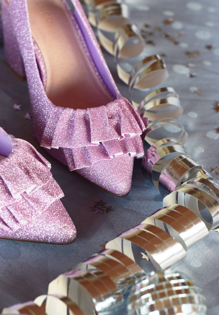 bianco-frill-shoes-pink-glitter-glimmer-sko-stiletter-missjeanett-nytaarssko