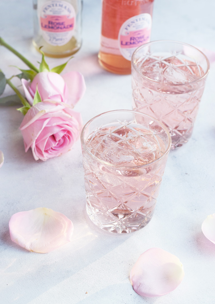 Fentimans Rose Lemonade - pink gin tonic