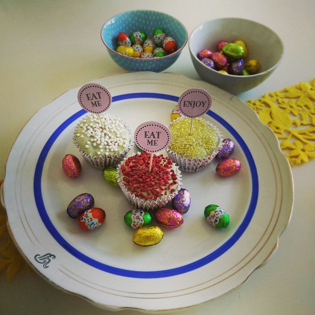 god påske, påske cupcakes, muffins