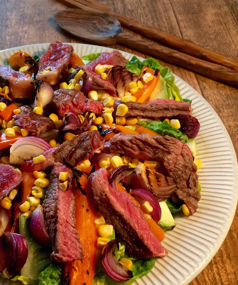 Spænding Myrde Motley Steak-salat med grillede grøntsager og nykogte majs | Dip, dressing,  dyppelse og sovs | Persilles blog