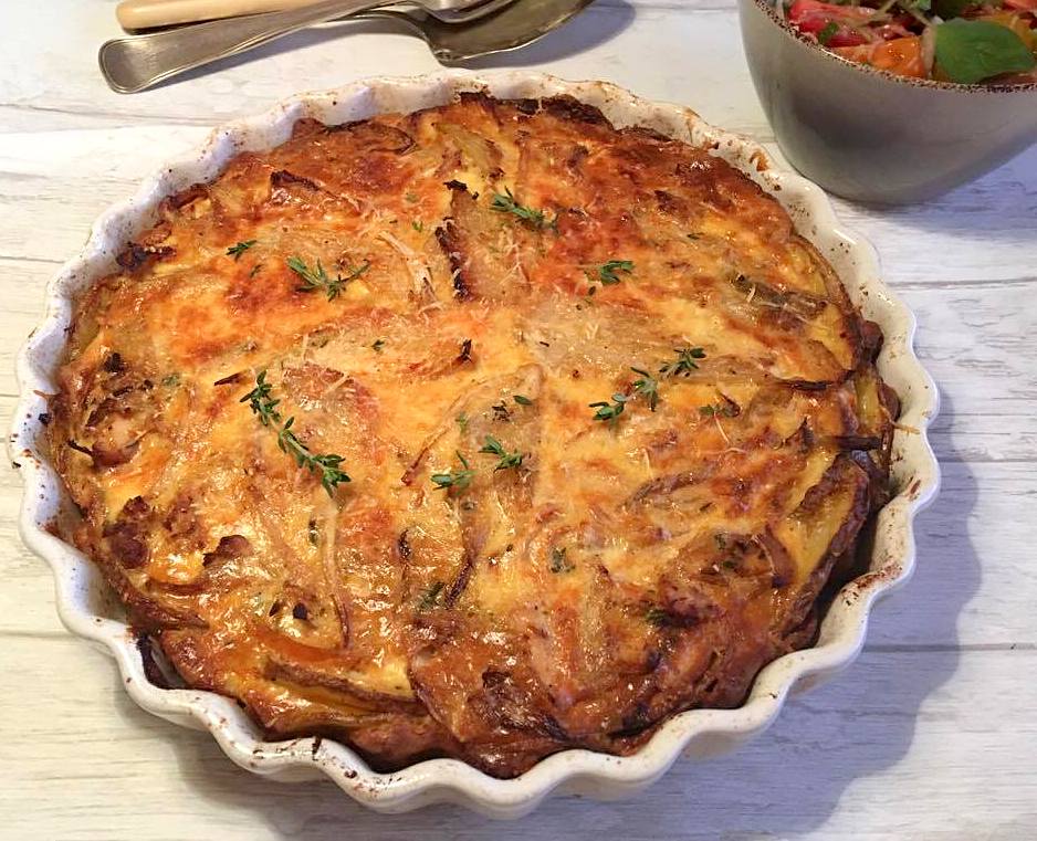 Tærte med kartoffelbund, kylling, fennikel og parmesan – Stop spild af mad  | Frokost | Persilles blog