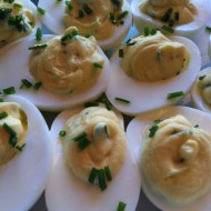 Med inspiration fra Jane Faerbers "Djævleæg", blev disse fyldte æg lavet.