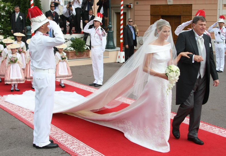 Célèbres Robe de mariée pour célébrité princesse Charlene Wittstock