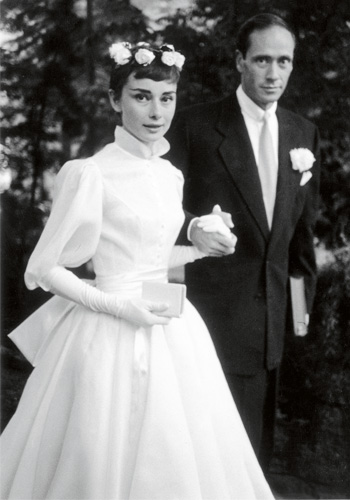 Robe de mariée de célébrités Audrey Hepburn