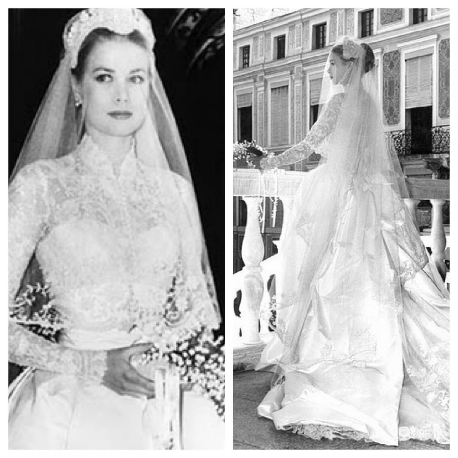 Robe de mariée de célébrités Grace Kelly