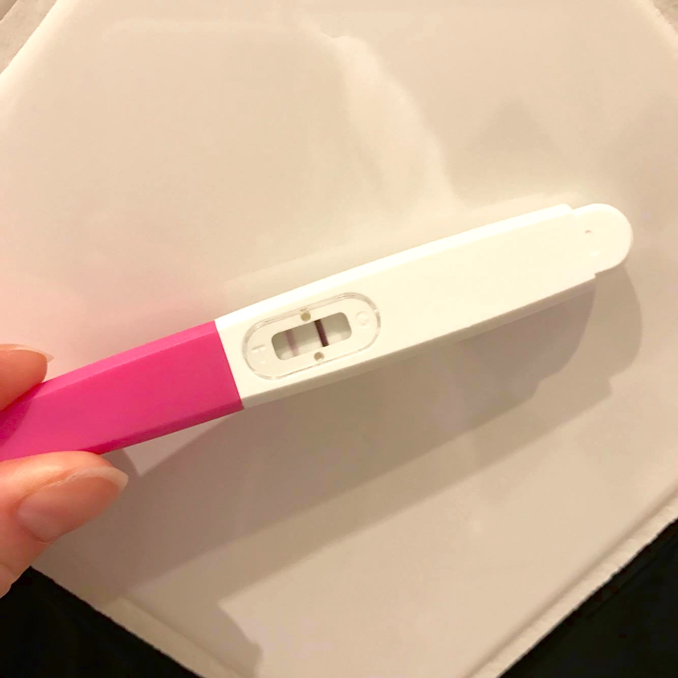 Graviditetstest positiv Måske gravid?