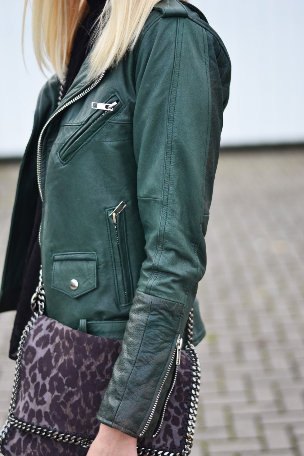 Pelechecoco Green Leather Jacket | New in | Style by Josephine