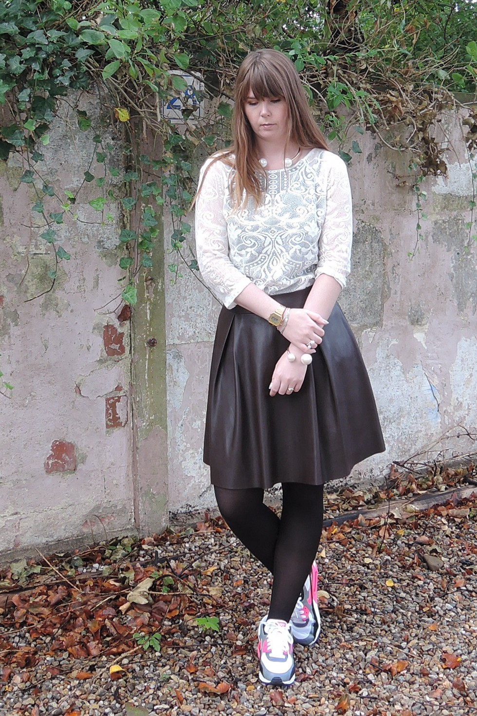 Den perfekte nederdel i læder look. | Mit look | MyLifeAsTulle blog