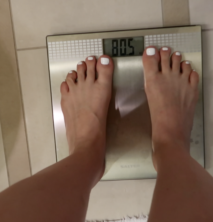 My weight on Day 25 (31.10.19)