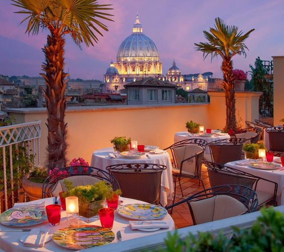 Hotel Raphael Rome rooftop