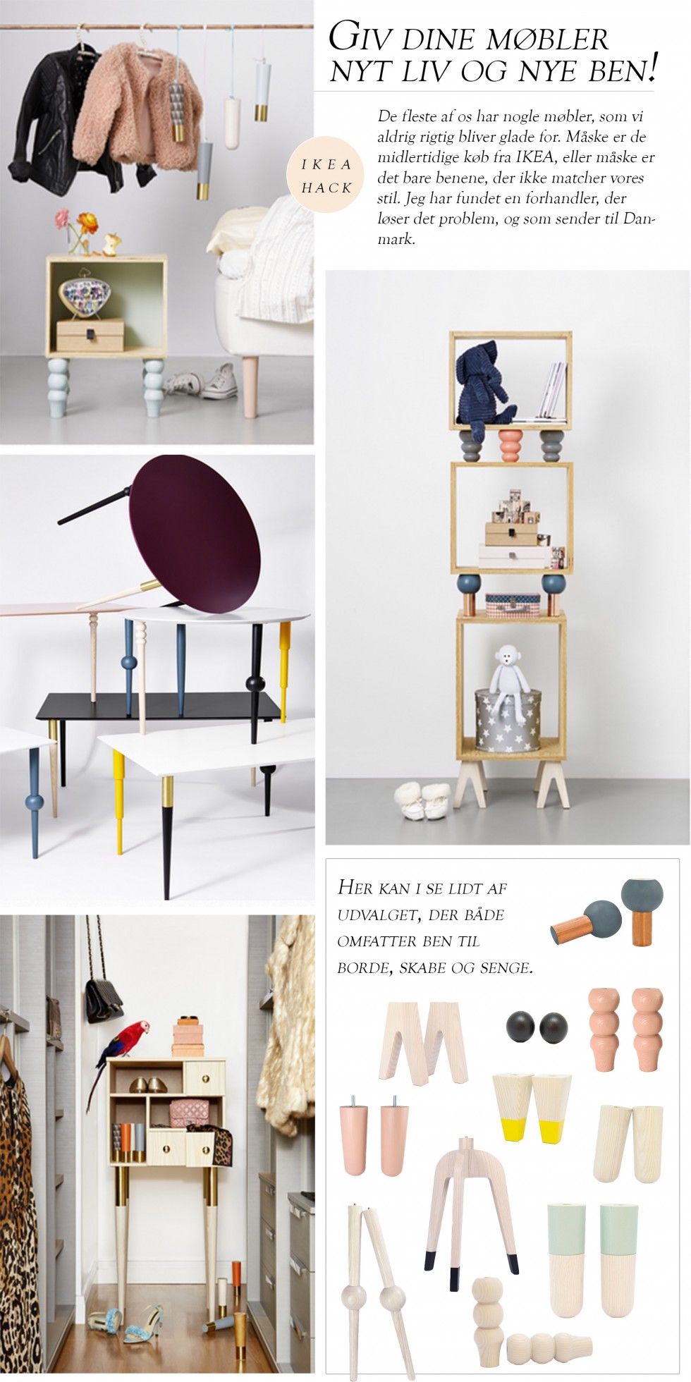 IKEA HACK: Udskift benene på dine møbler | IKEA | Moss Room
