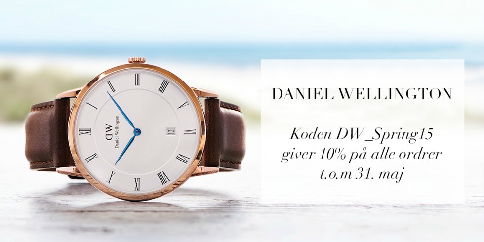 Få fingrene i et lækkert Daniel Wellington ur og ovenikøbet med 10 % rabat  | monreve blog