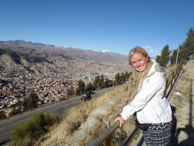 Et af de flotte viewpoints i La Paz