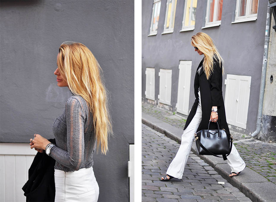 Outfit // Hvide trompet bukser – let kan det gøres! | Fashion | Simone Moelle
