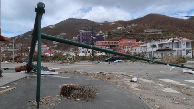 Tortola efter orkanen irma