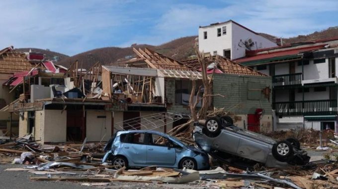 Tortola efter orkanen irma